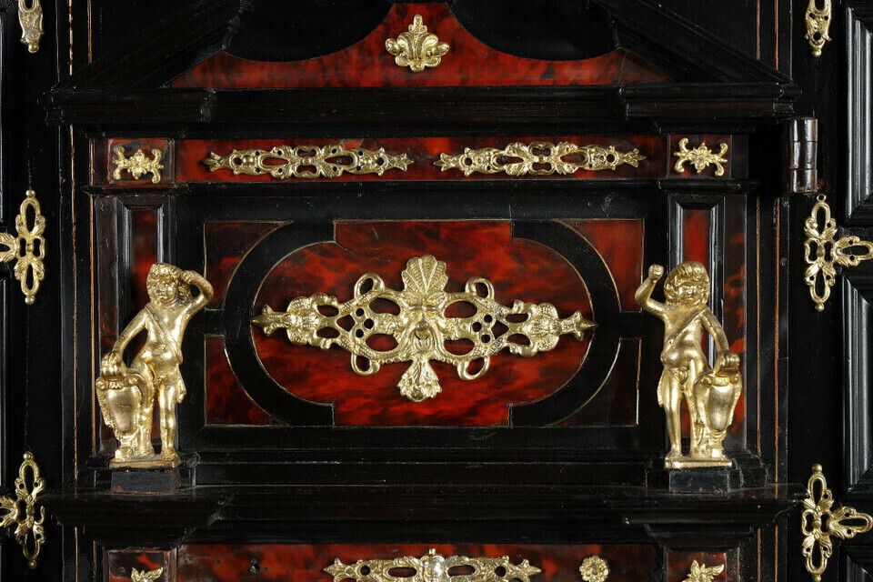Free Standing Cabinet In The Style Of 17th Century Flemish Cabinets photo vintage