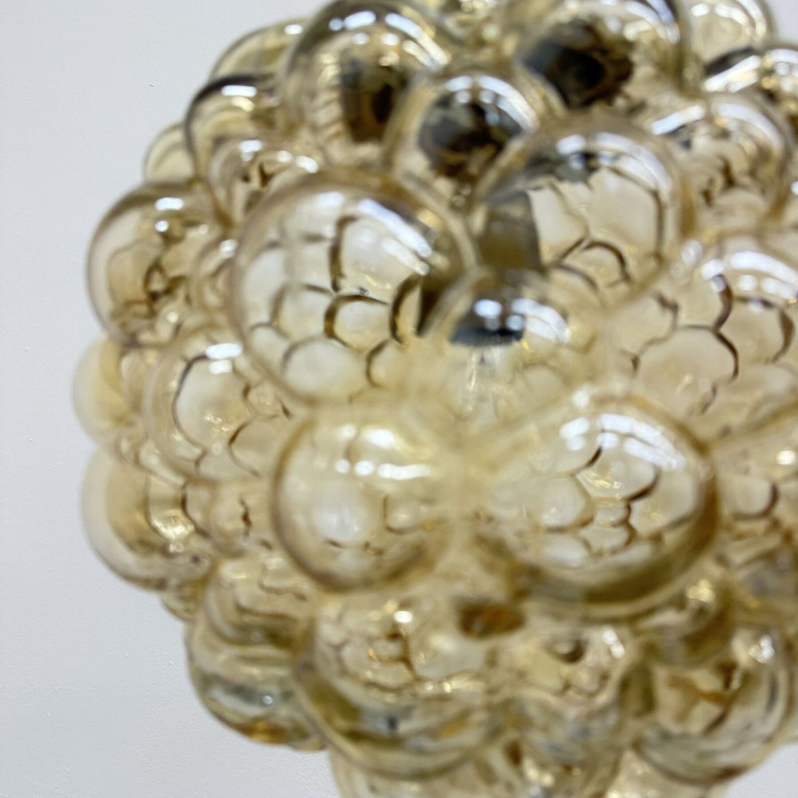 Xl Helena Tynell Glass Bubble Hanging Lamp Pendant , 1970s photo Lighting