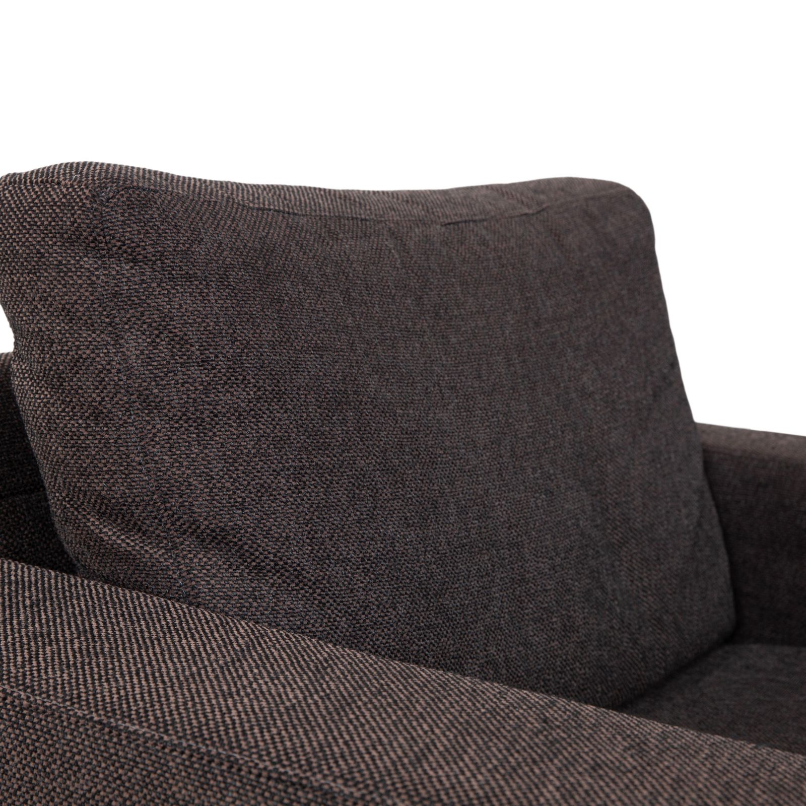 Fauteuil Ewald Schillig en tissu brun et gris photo 893.0