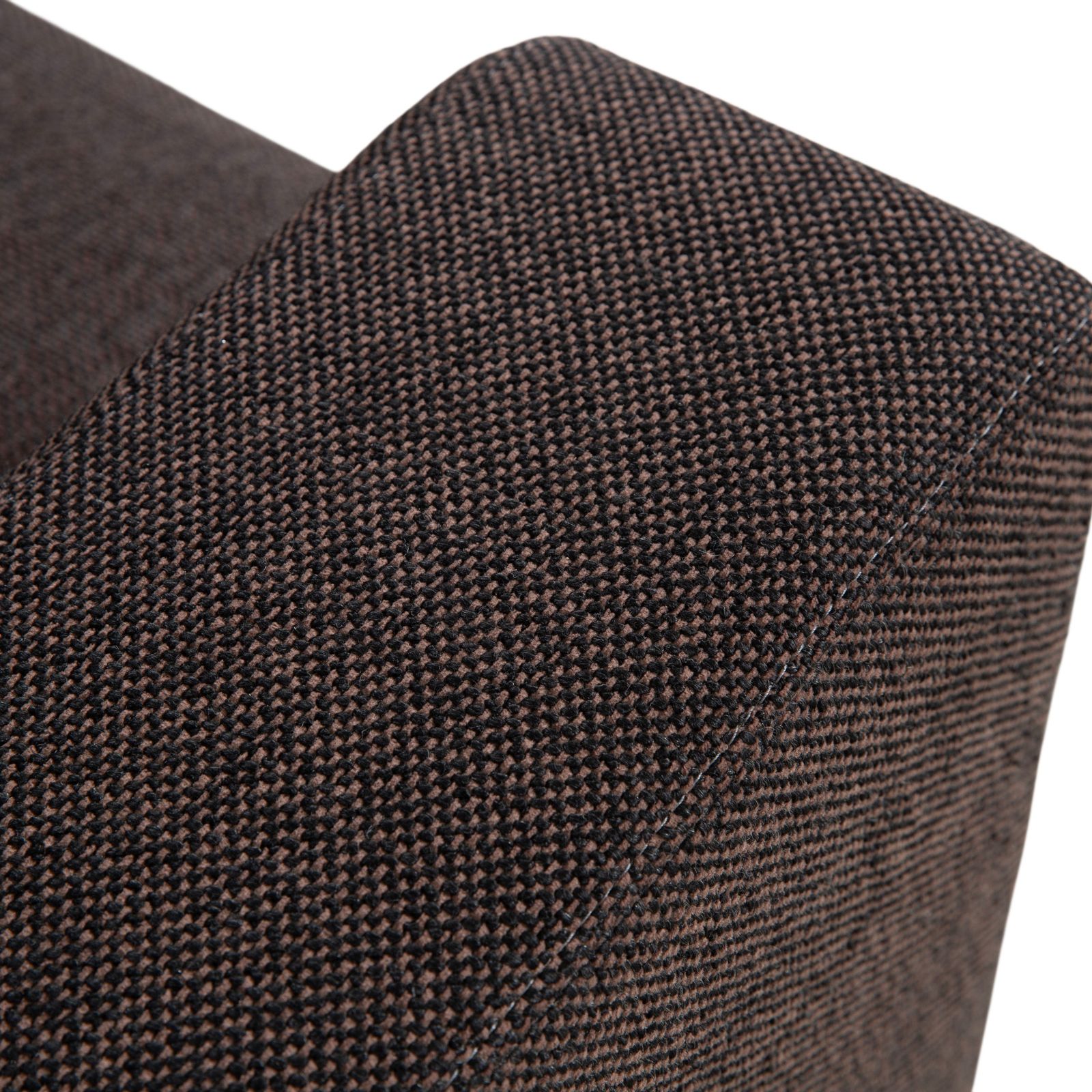 Fauteuil Ewald Schillig en tissu brun et gris photo vinterior