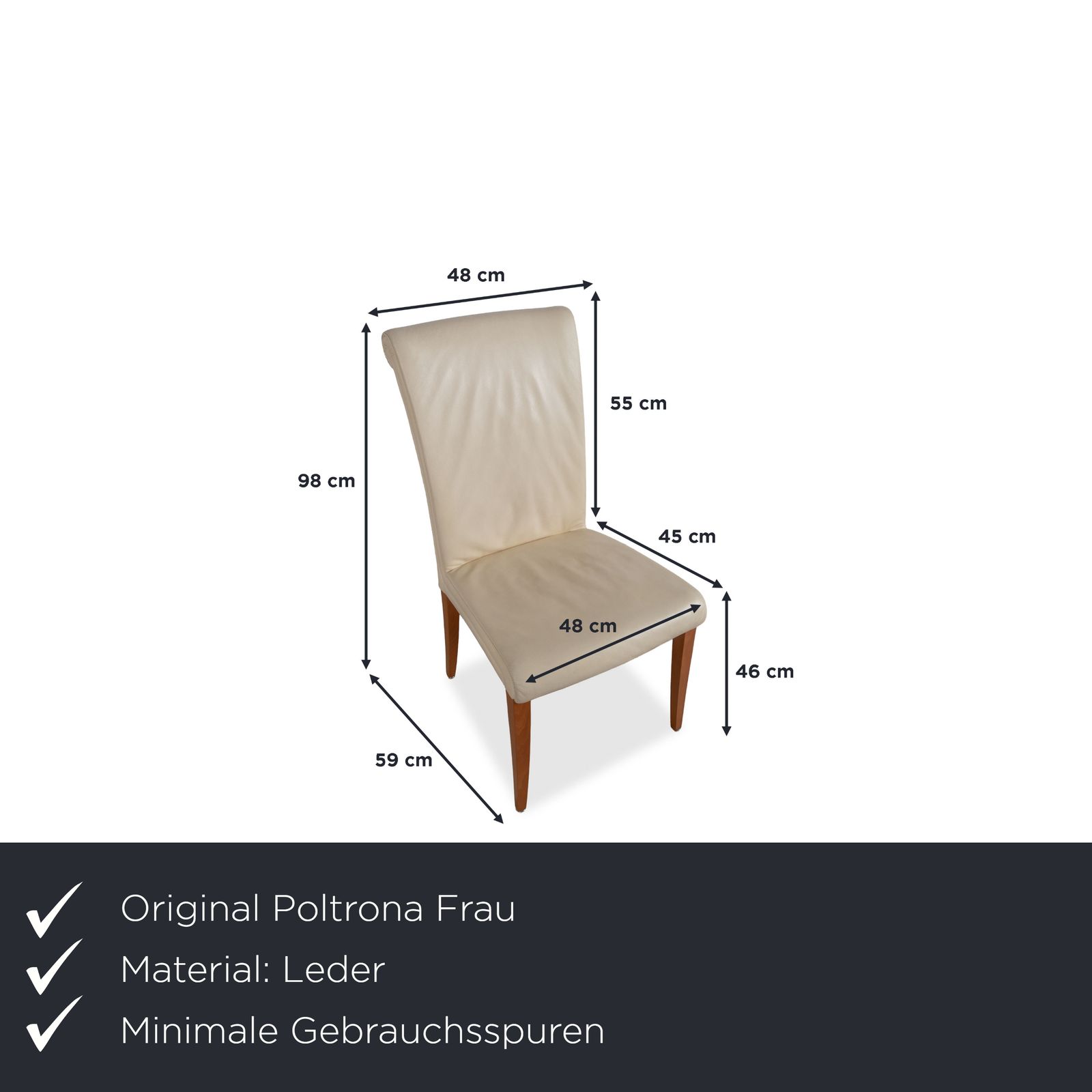 Set Of 6 Poltrona Frau Vittoria Leather, Cream, Dining Chairs photo furniture