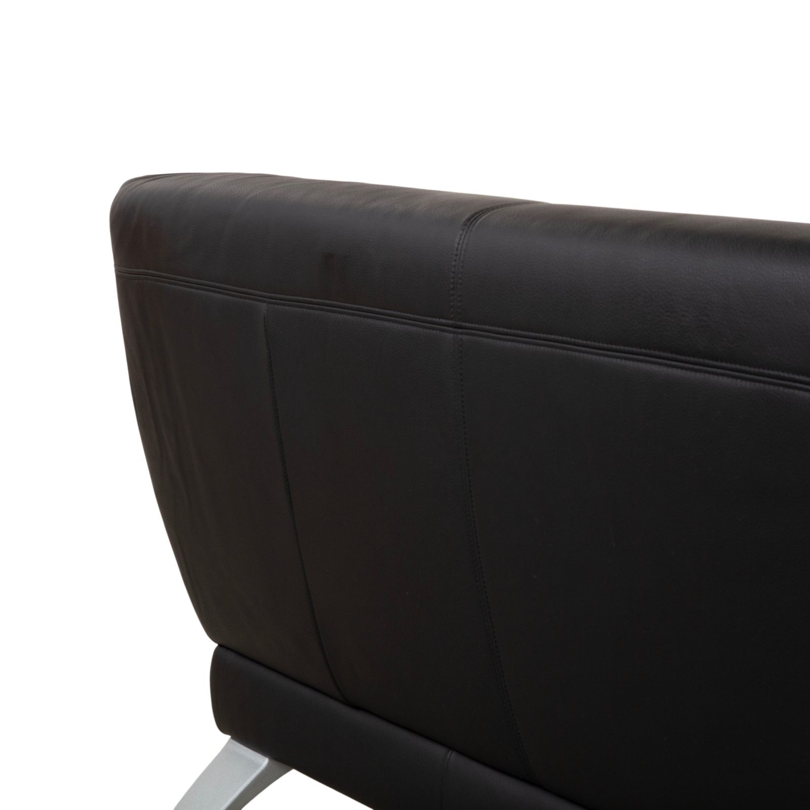 Canapé 2 places Rolf Benz 2300 en cuir noir photo buy