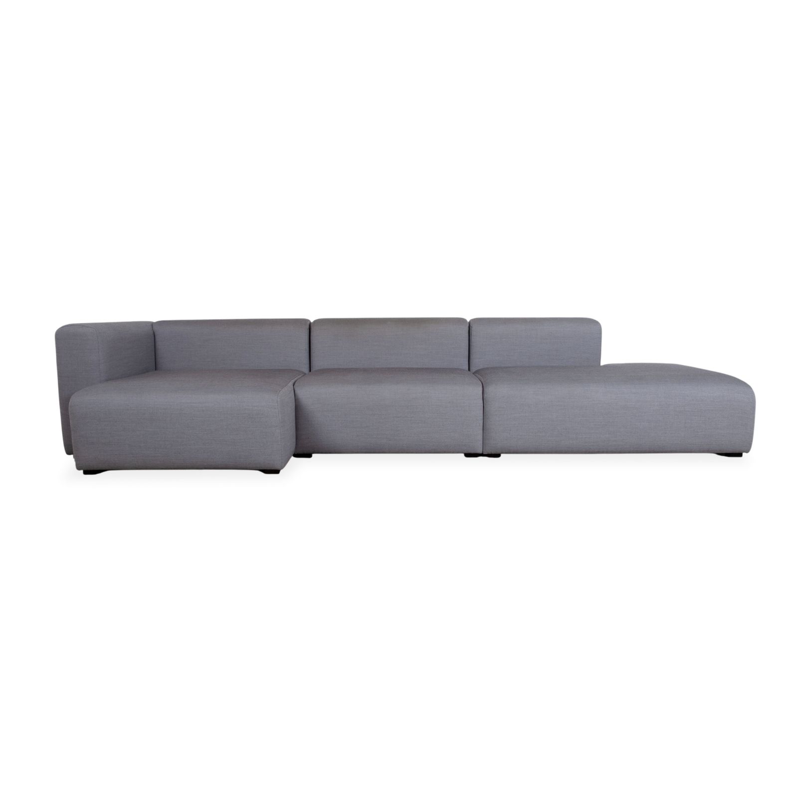 Mobilier Canapé d'angle Hay Mags en tissu gris photo