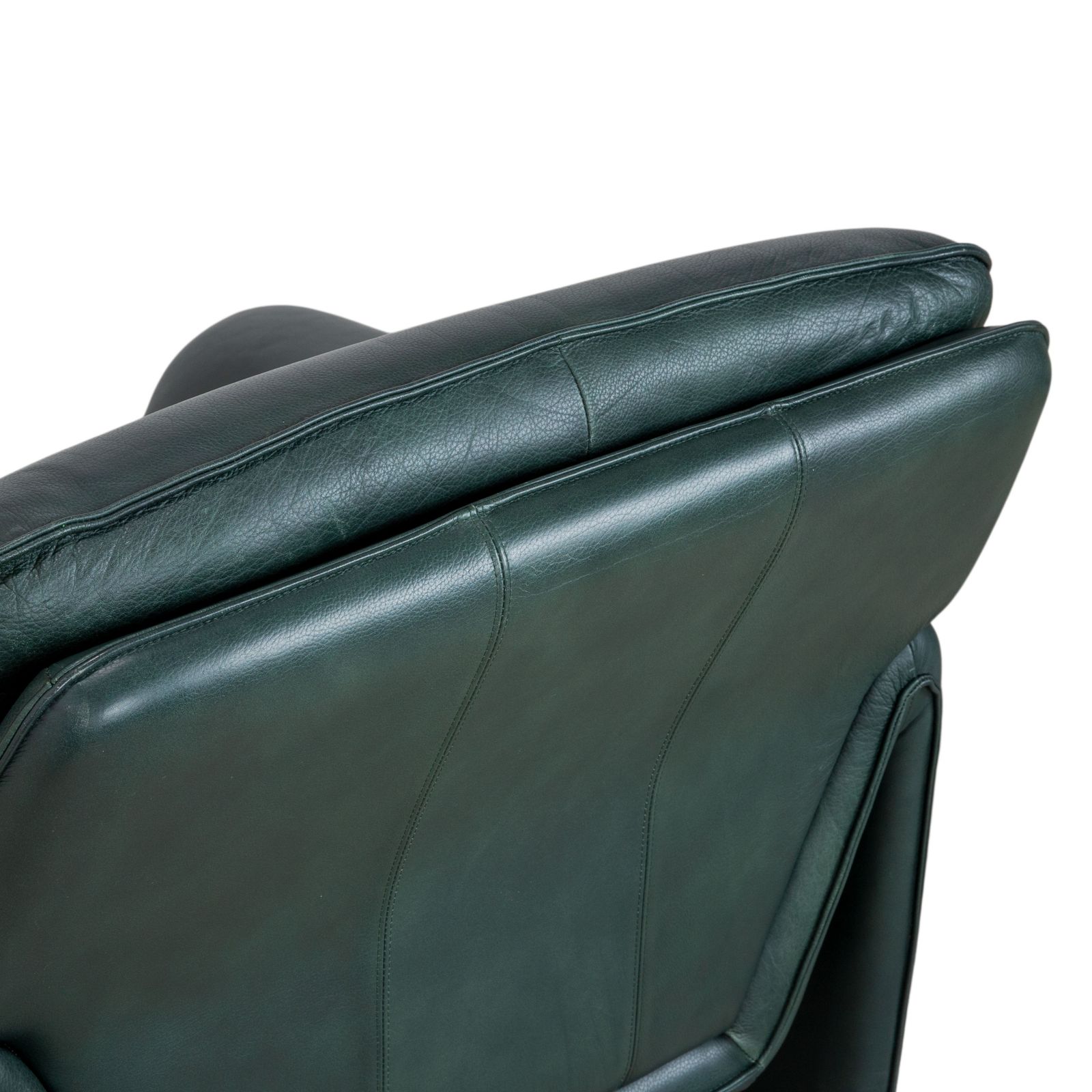 Fauteuil Laauser Atlanta en cuir vert, vert foncé pétrole photo vinterior