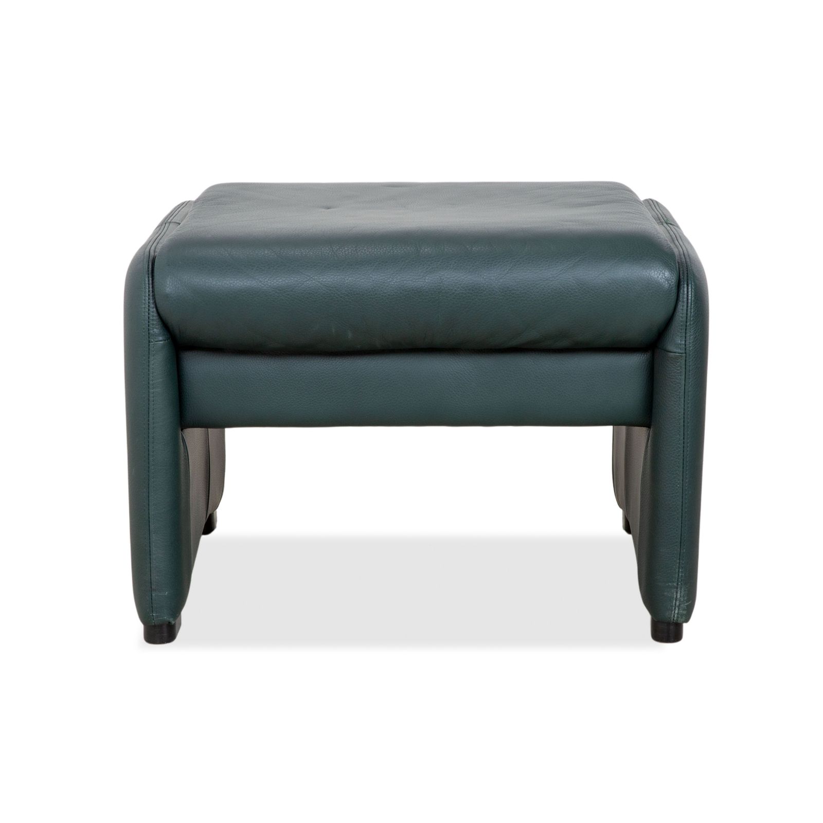Laauser Atlanta Leather Stool Green Dark Green Petrol photo buy