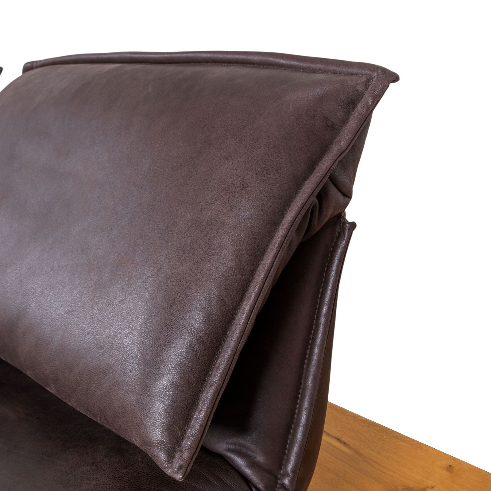 photo furniture Canapé 2 places Koinor Free Motion Edit 3 en cuir marron chocolat, fonction électrique