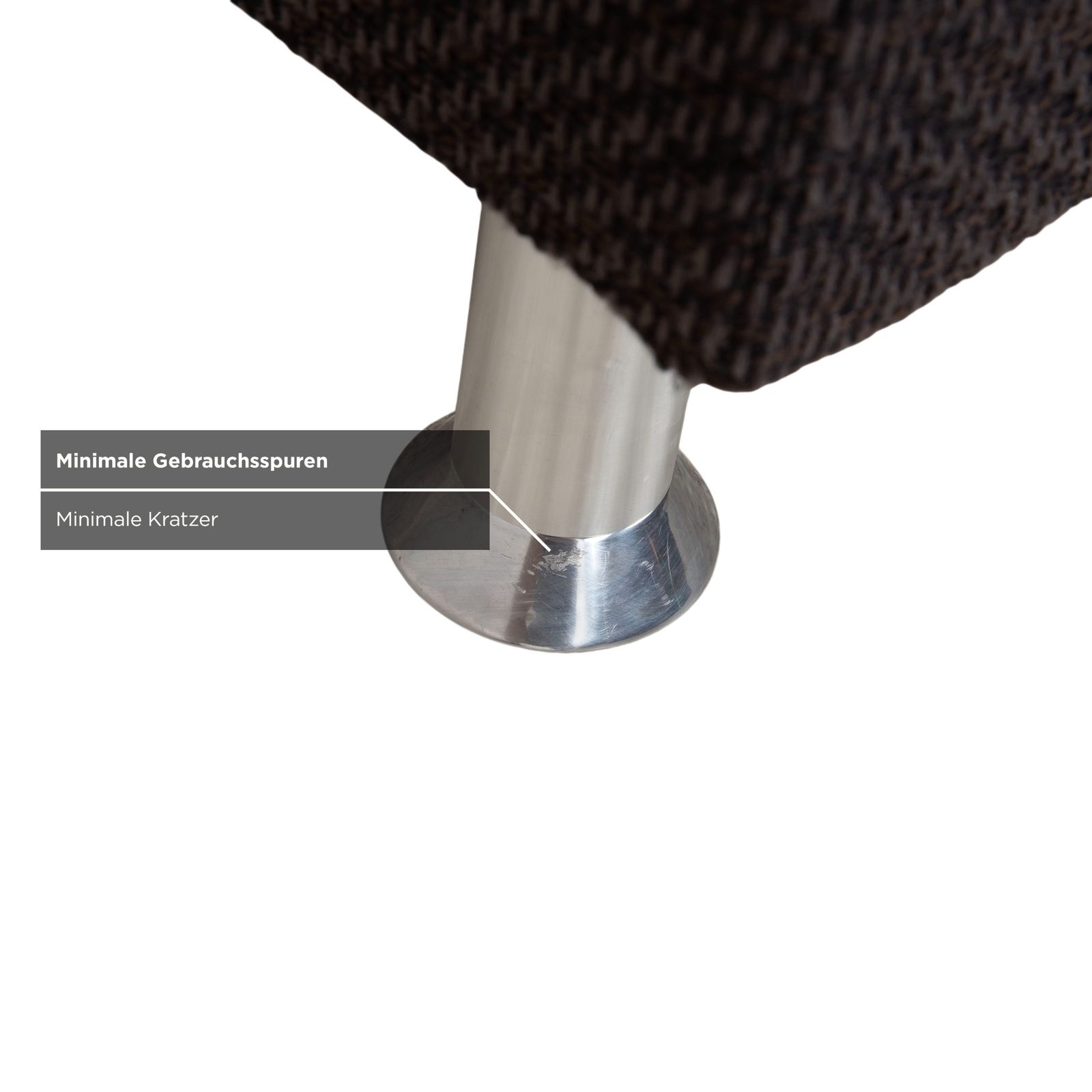 Tabouret Ewald Schillig Vario en tissu gris photo 435.0