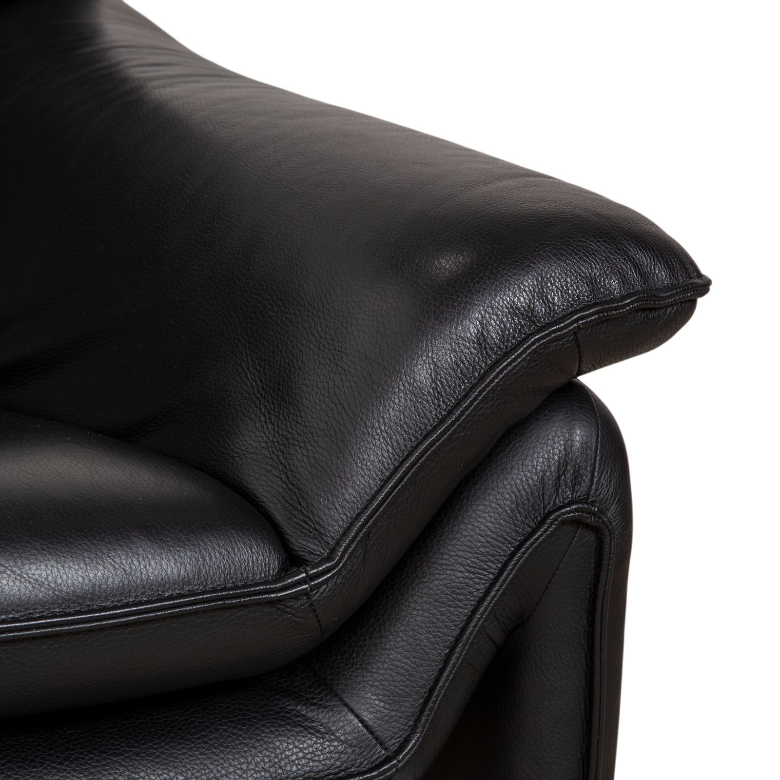 Lauuser Atlanta Leather Armchair Black photo Furniture