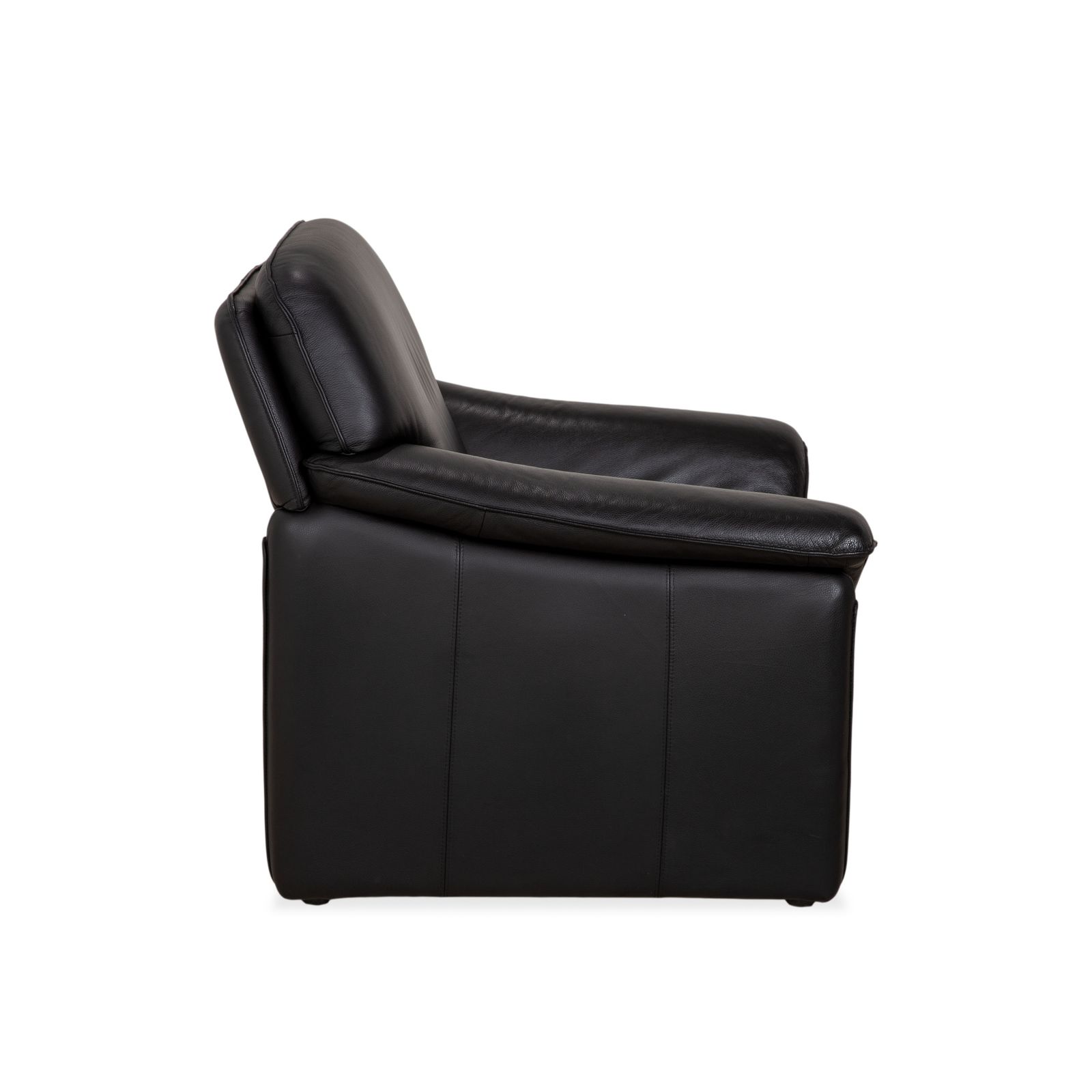 photo furniture Lauuser Atlanta Leather Armchair Black