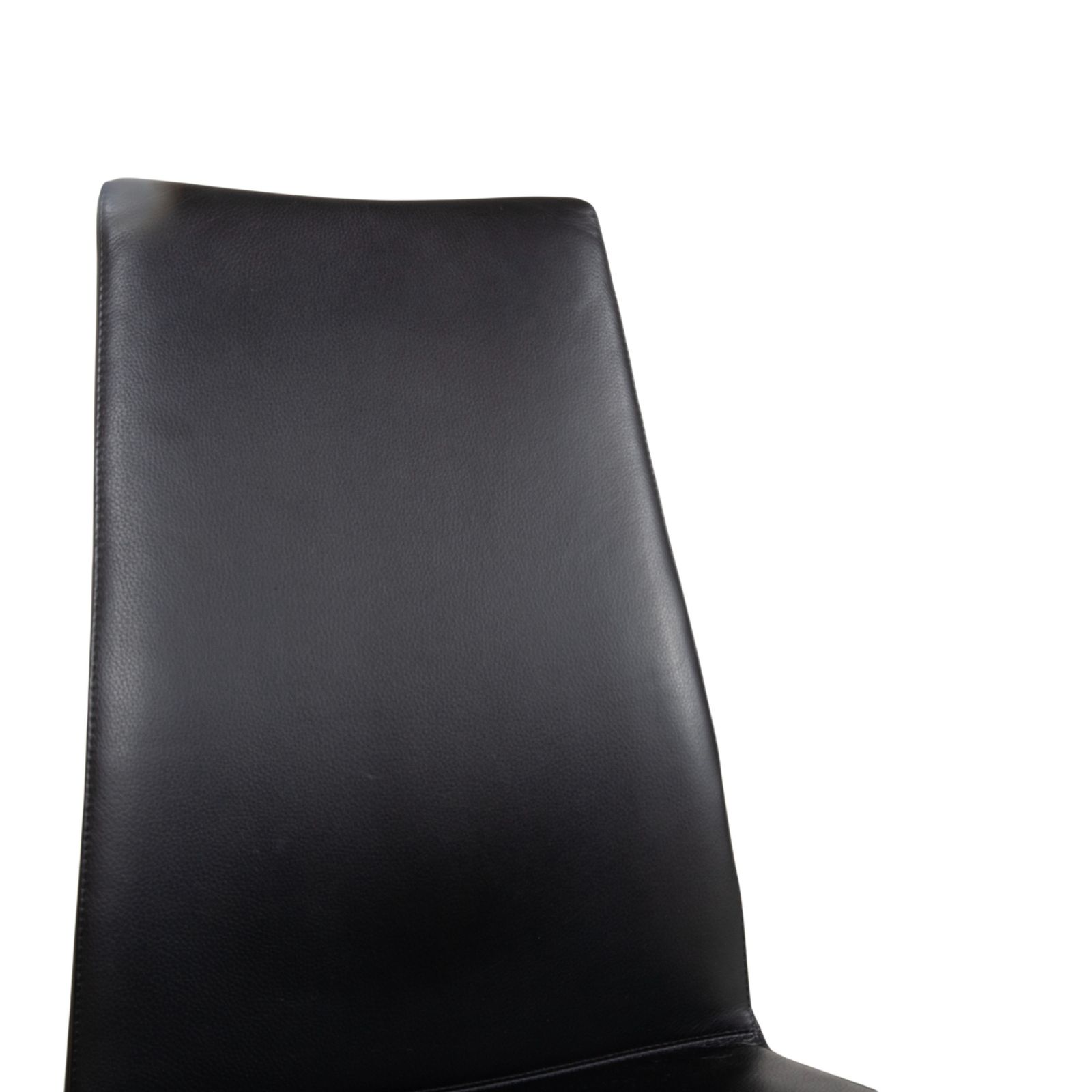 Set Of 4 Rolf Benz 7800 Leather Chairs, Black photo Furniture