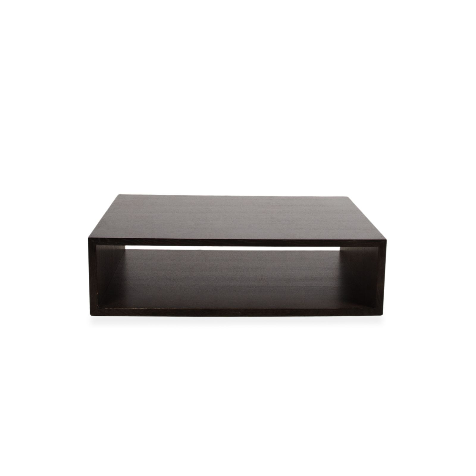 photo furniture Rolf Benz Wooden Coffee Table, Black/Dark Brown, Chrome
