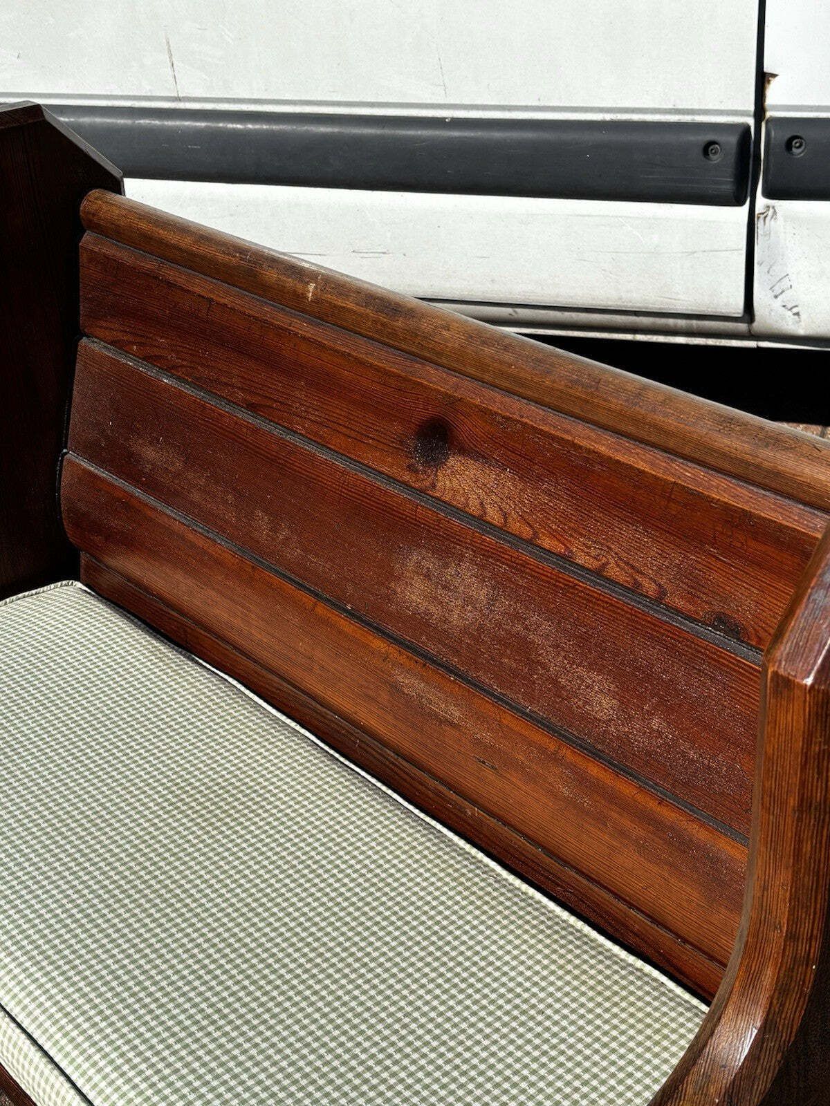 Small Victorian Pine Pew, 1800s photo vinterior