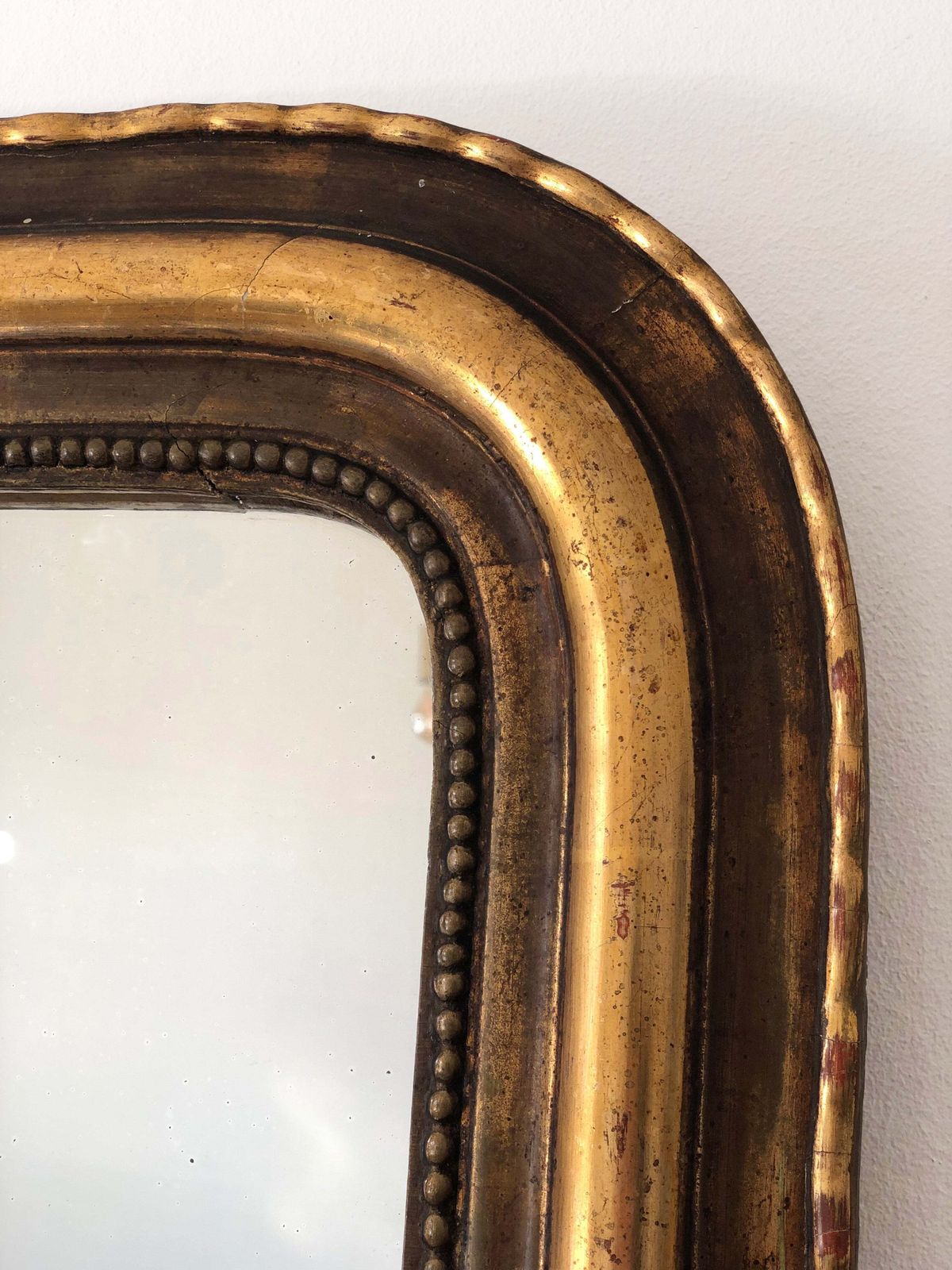 Large Antique French Louis Philippe Giltwood Mirror – Late 19th Century photo 695.0