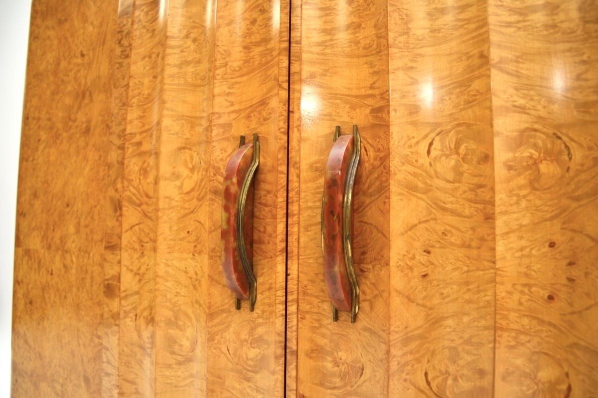 Art Deco Burr Walnut Cabinet By Harry And Lou Epstein photo vinterior