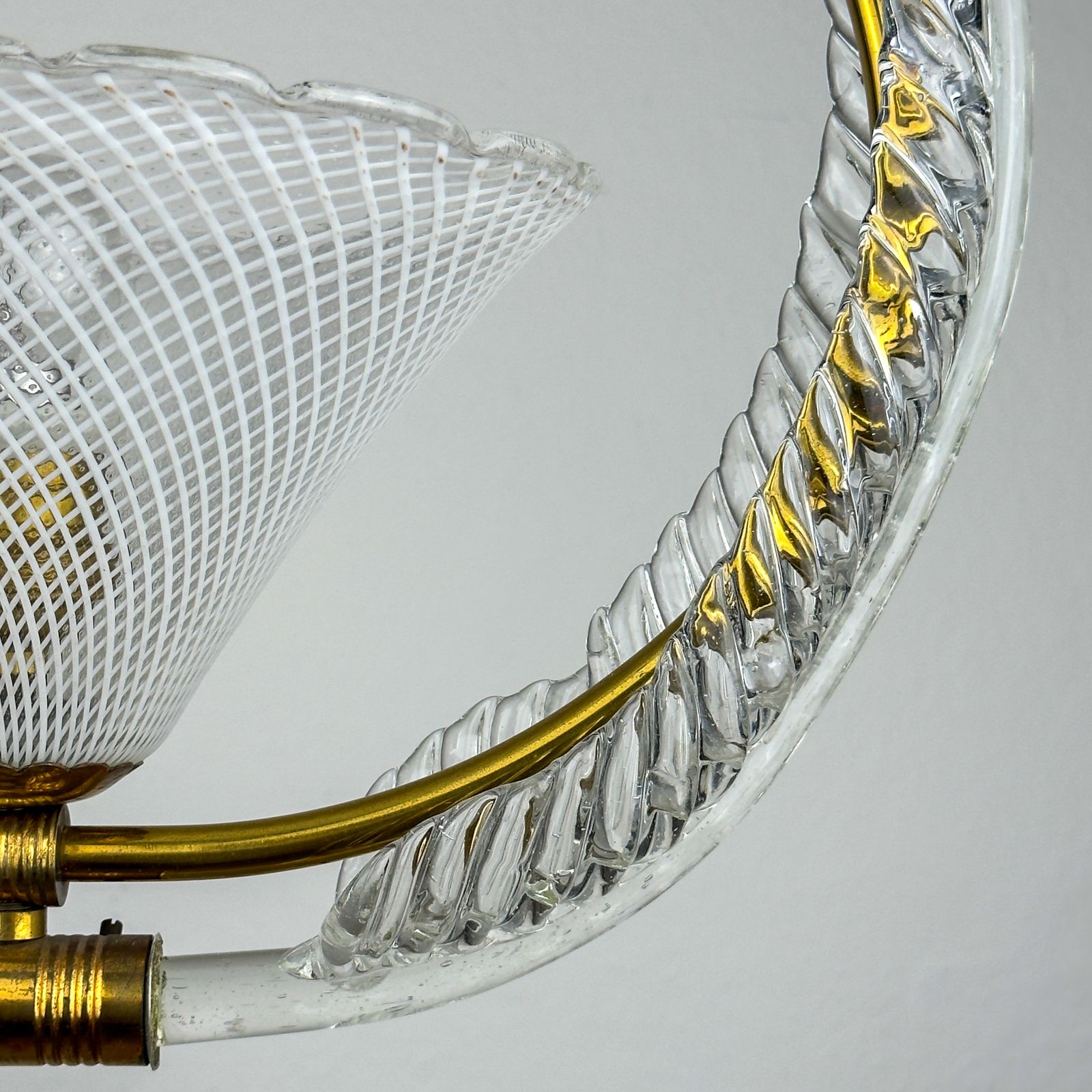 photo furniture Vintage Murano Chandelier By Barovier & Toso, Italy 1930s