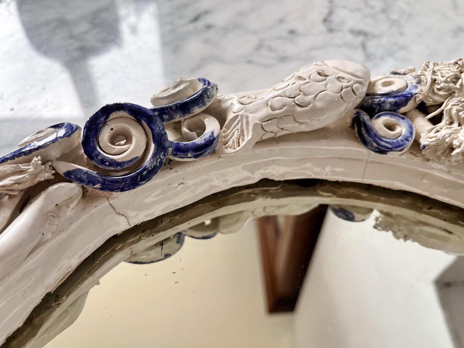Ceramic Mermaid Mirror By Artist Sylvie Aurore Nisbet photo buy
