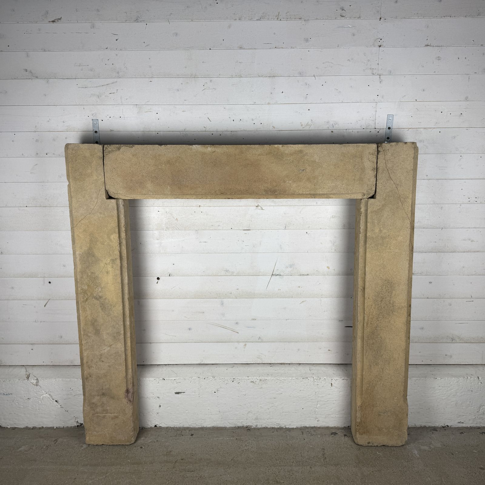 Antique Carved Stone Fireplace Surround photo for sale