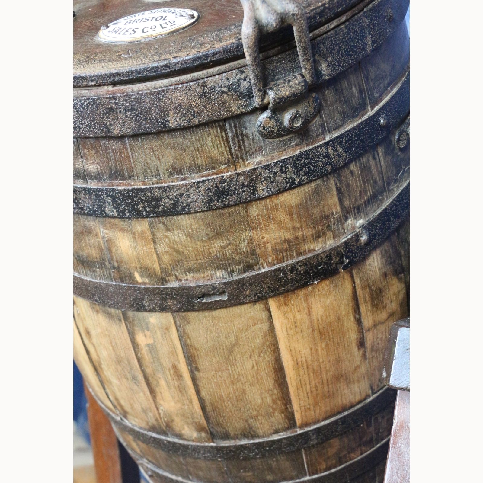 An Early C20th Oak Butter Churn On Pine Stand By Melotte Separator Sales Co Bristol photo 275.0