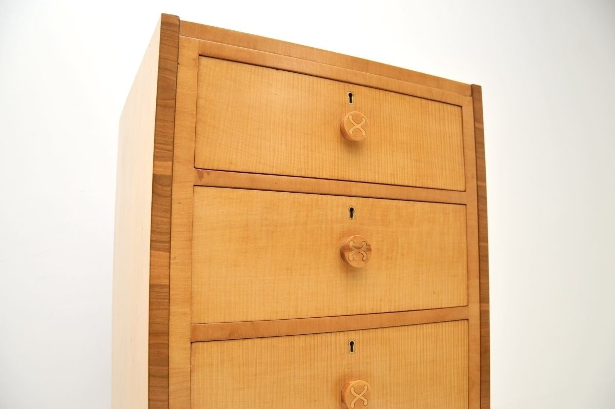 Art Deco Sycamore Chest Of Drawers By Hille photo vintage