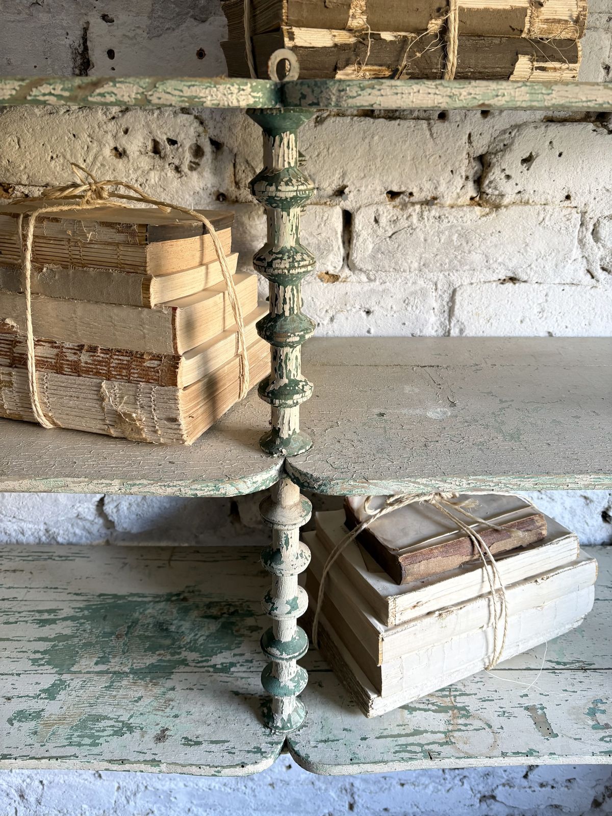 photo for sale Large French Cotton Reel Shelves