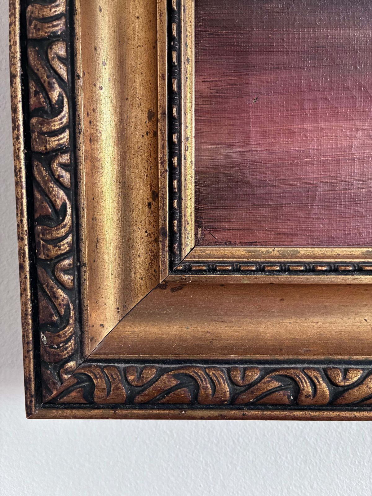 400.0 Vintage Original Flower Still Life Oil Painting, Ca. 1960 photo
