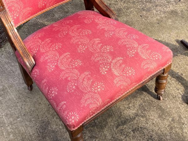 A Charming Art Nouveau Low Chair photo for sale