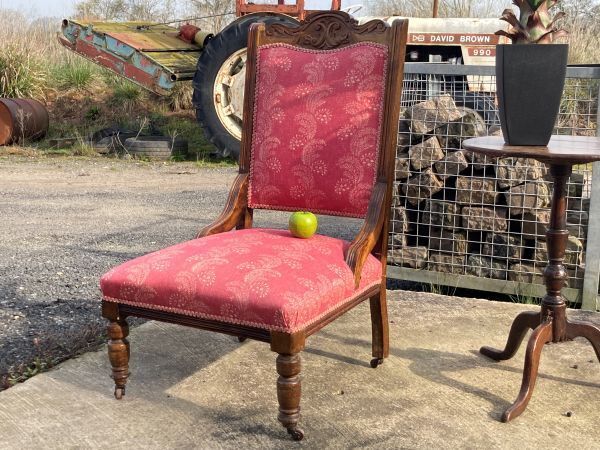 A Charming Art Nouveau Low Chair photo Furniture