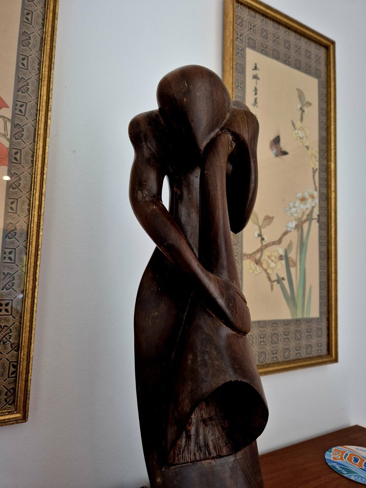 Festus O. Idehen Signed Carving Mother And Child Nigerian African Sculpture photo 645.0