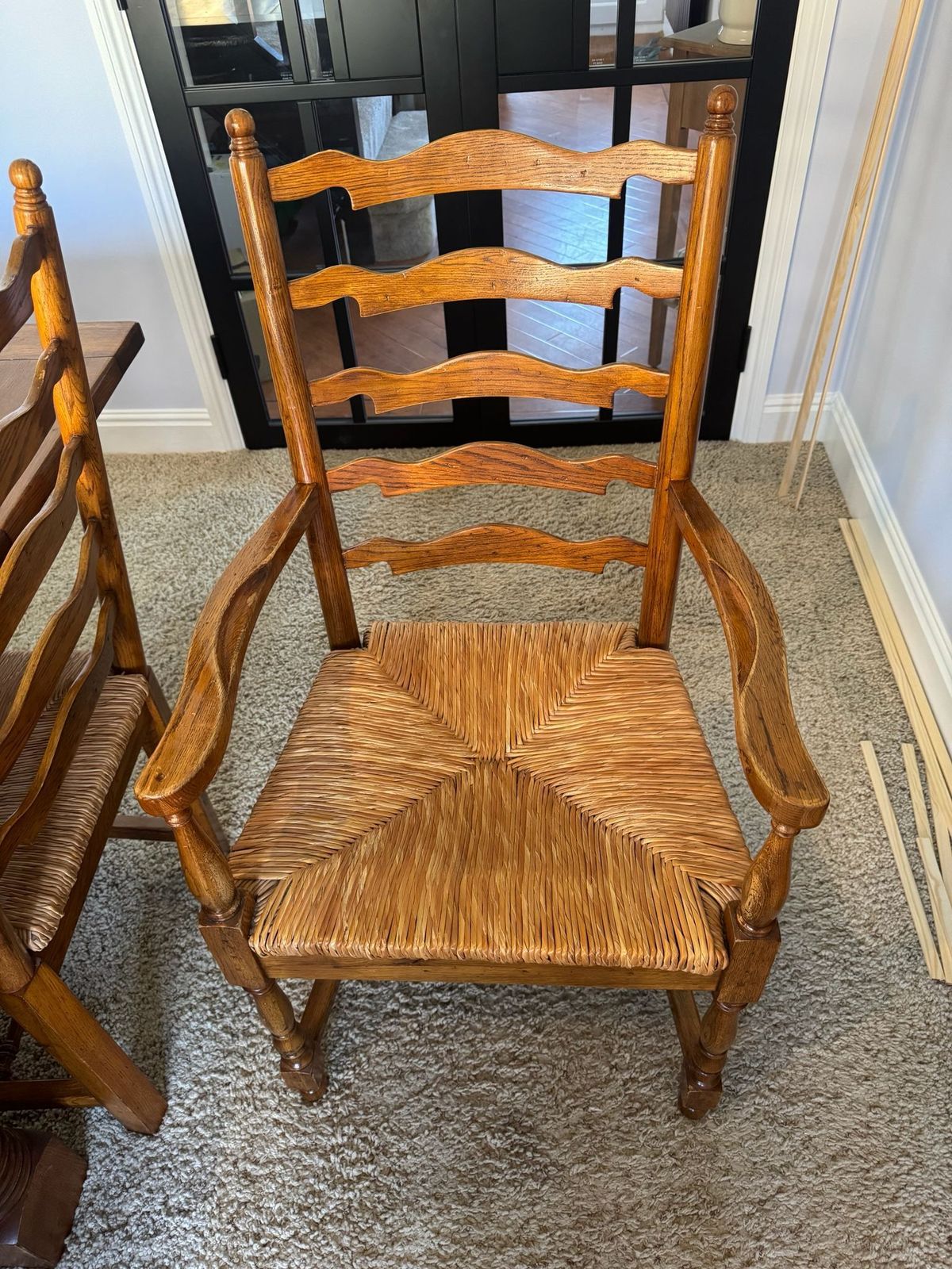 Willis Gambier Vintage Oak Extending Dinning Table And 8 Chairs photo for sale
