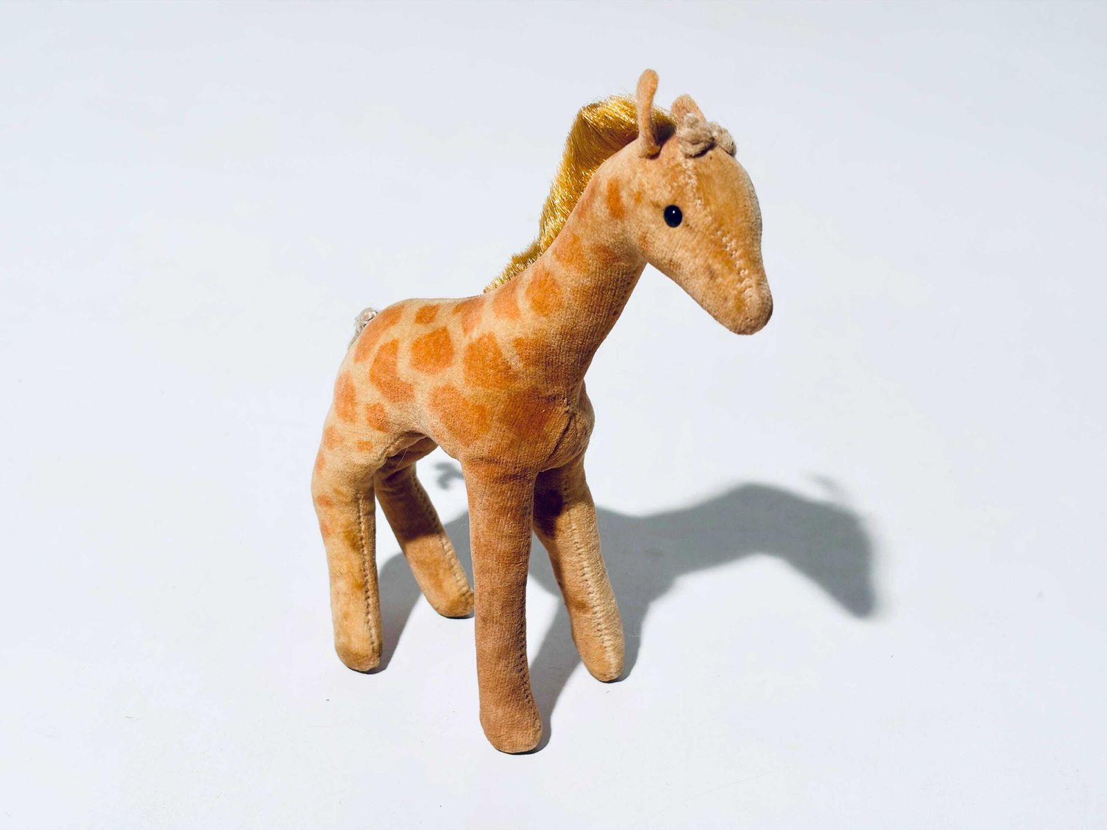 Vintage Steiff Giraffe Stuffed Toy Mohair 1960s / Model 6414