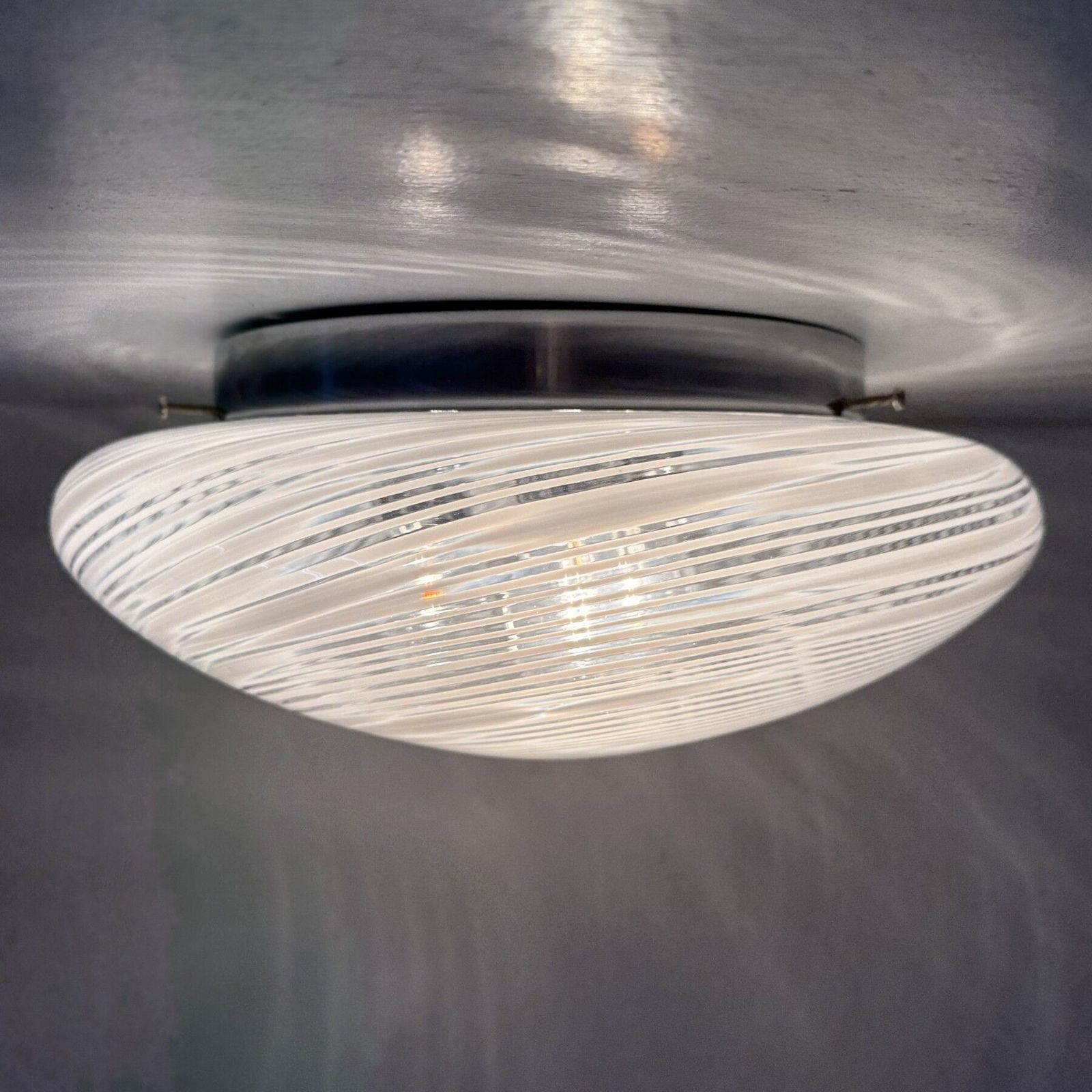 Mid Century Design Murano Glass Hillebrand Ceiling Lamp , 1970s photo for sale