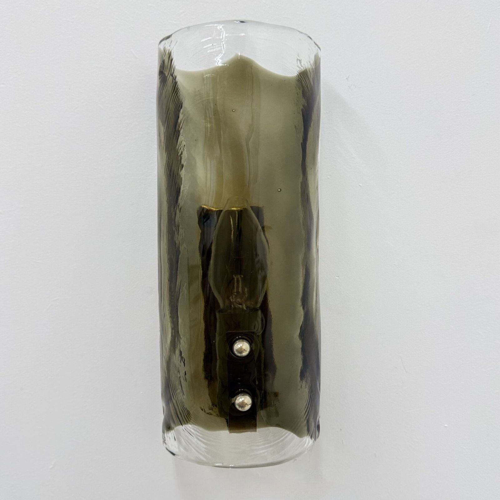 photo for sale Mid Century Glass Wall Lamp Sconce J.T. Kalmar , 1970s , Germany