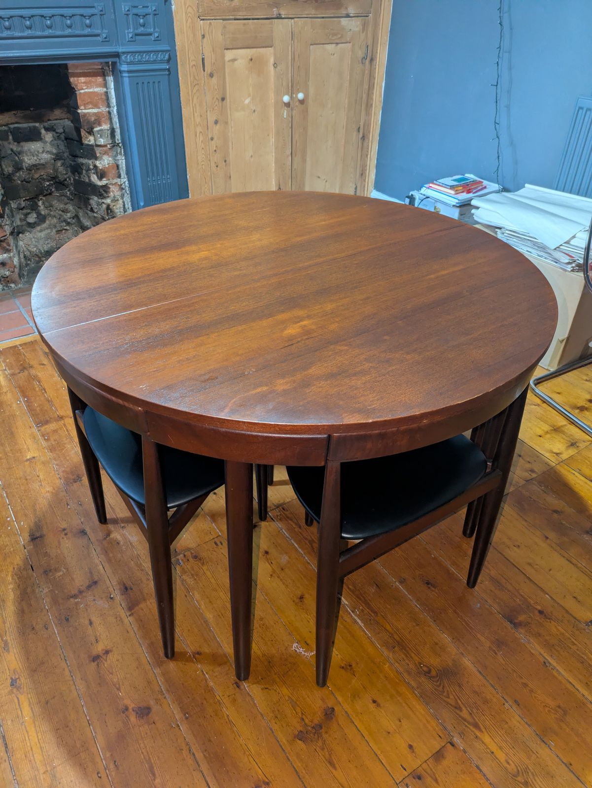 1960s Danish Roundette Dining Set By Hans Olsen For Frem Røjle – Teak, Extending Table & 4 Chairs