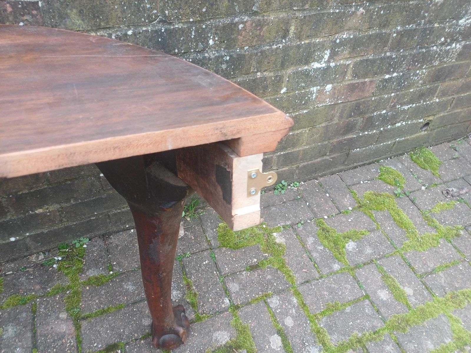 photo buy Late Victorian Carved Mahogany Demi Lune Side Table Vintage Table Antique Console
