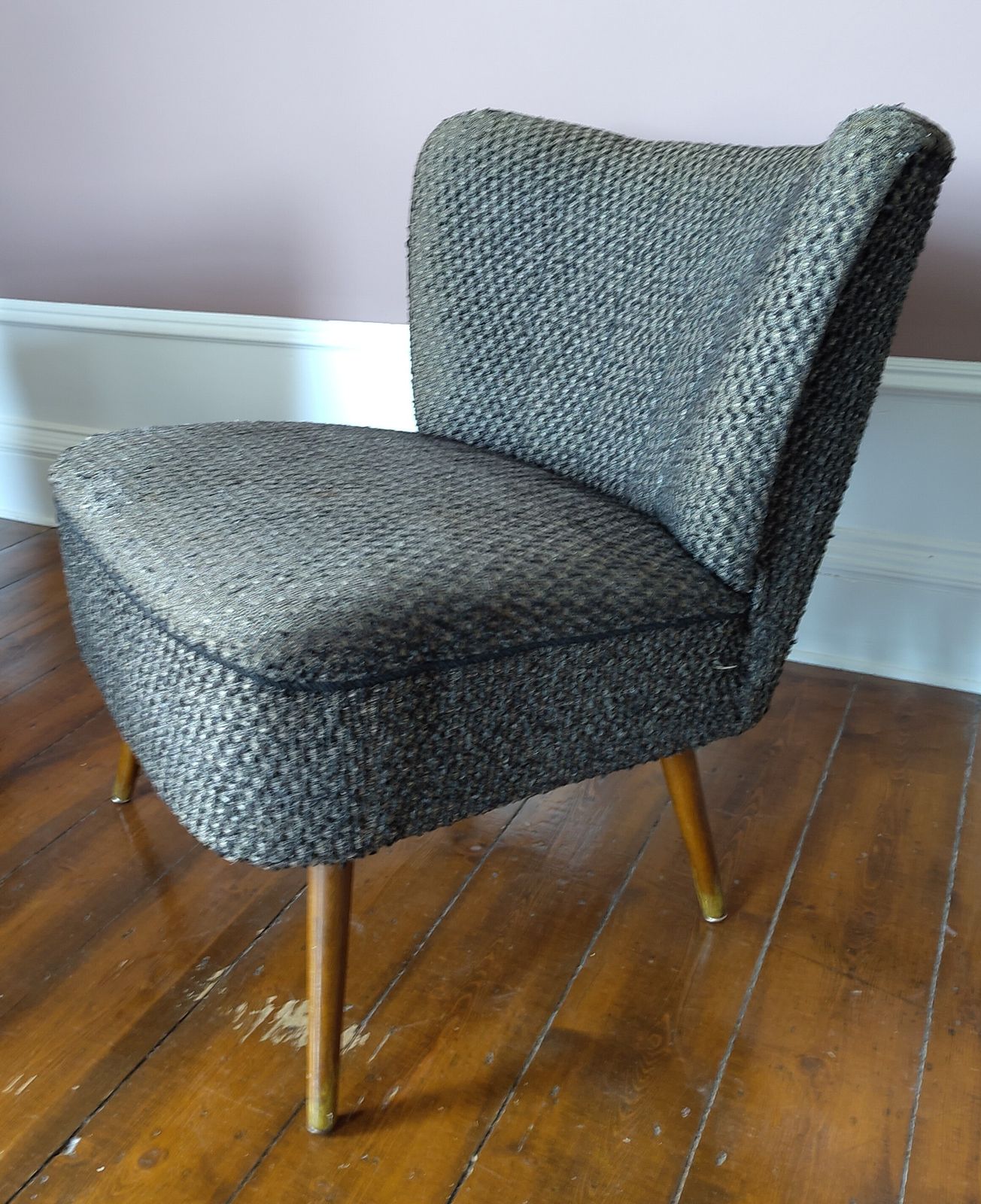 Set Of Three 1950s West German Cocktail Chairs – Ideal For Reupholstery photo for sale