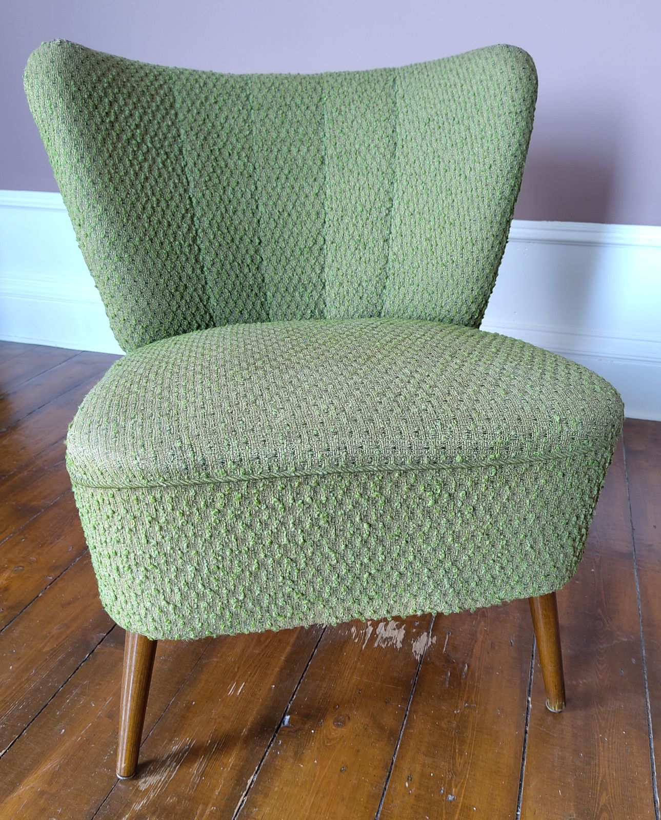 photo for sale Set Of Three 1950s West German Cocktail Chairs – Ideal For Reupholstery