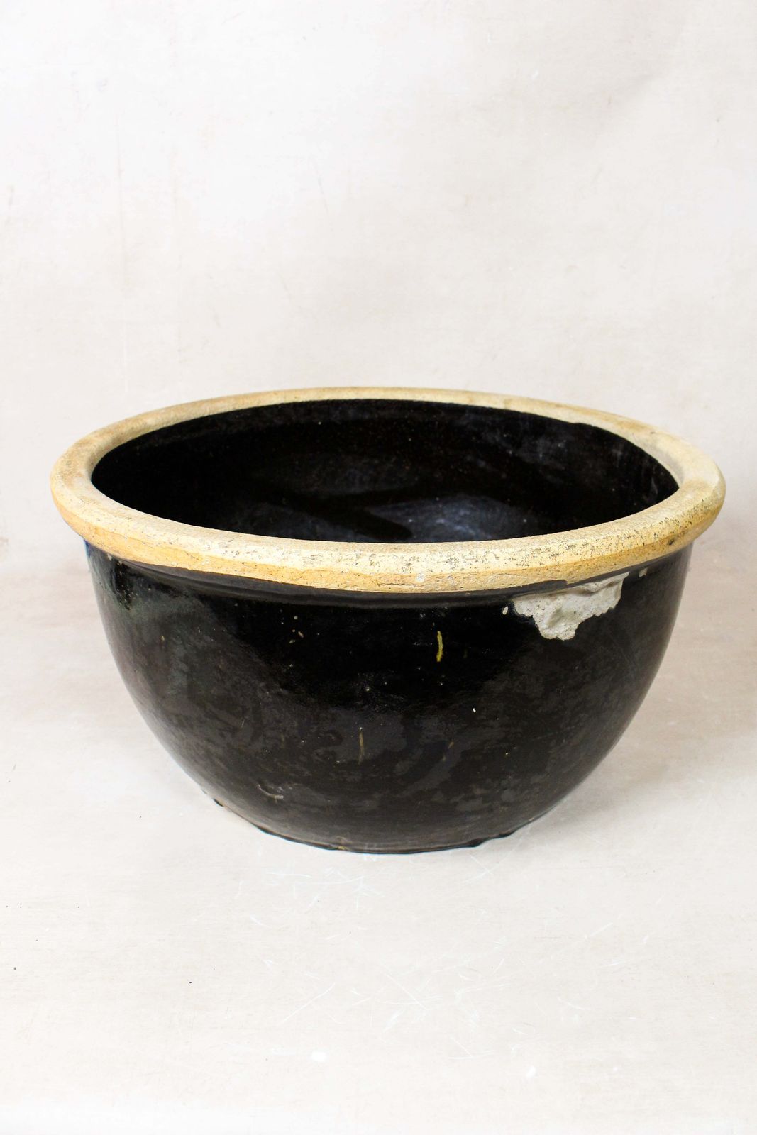 Wabi Sabi Antique Dark Glazed Terracotta Bowl Small  86.1