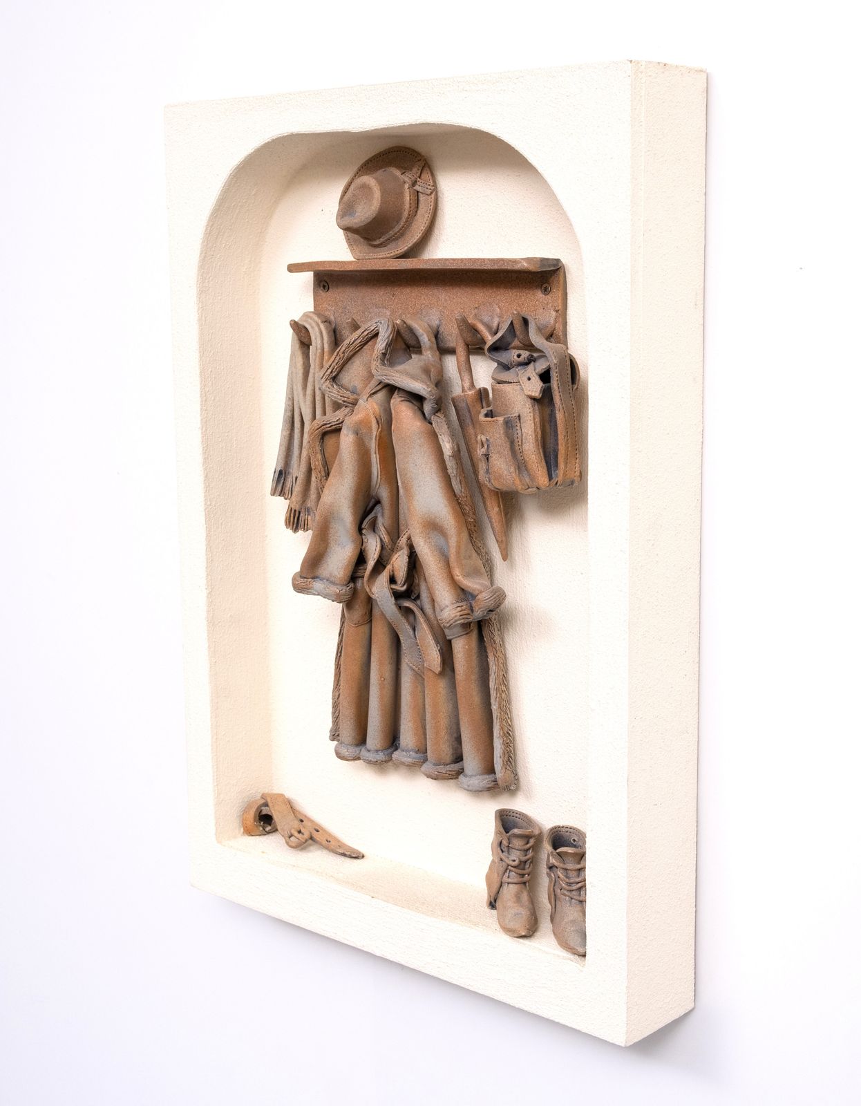Johan De Wit Belgium Sculptor Unique Diorama Art Coatrack photo for sale