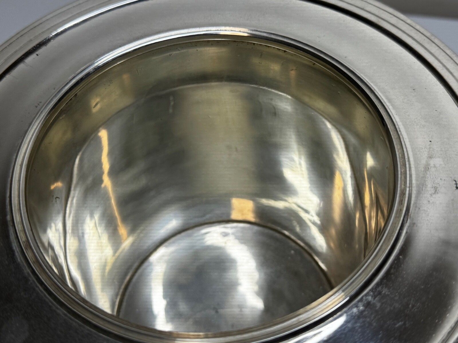 Set Regency Revival Style Lion Barrel Silver Plate Xmas Champagne Bucket Coolers photo vinterior