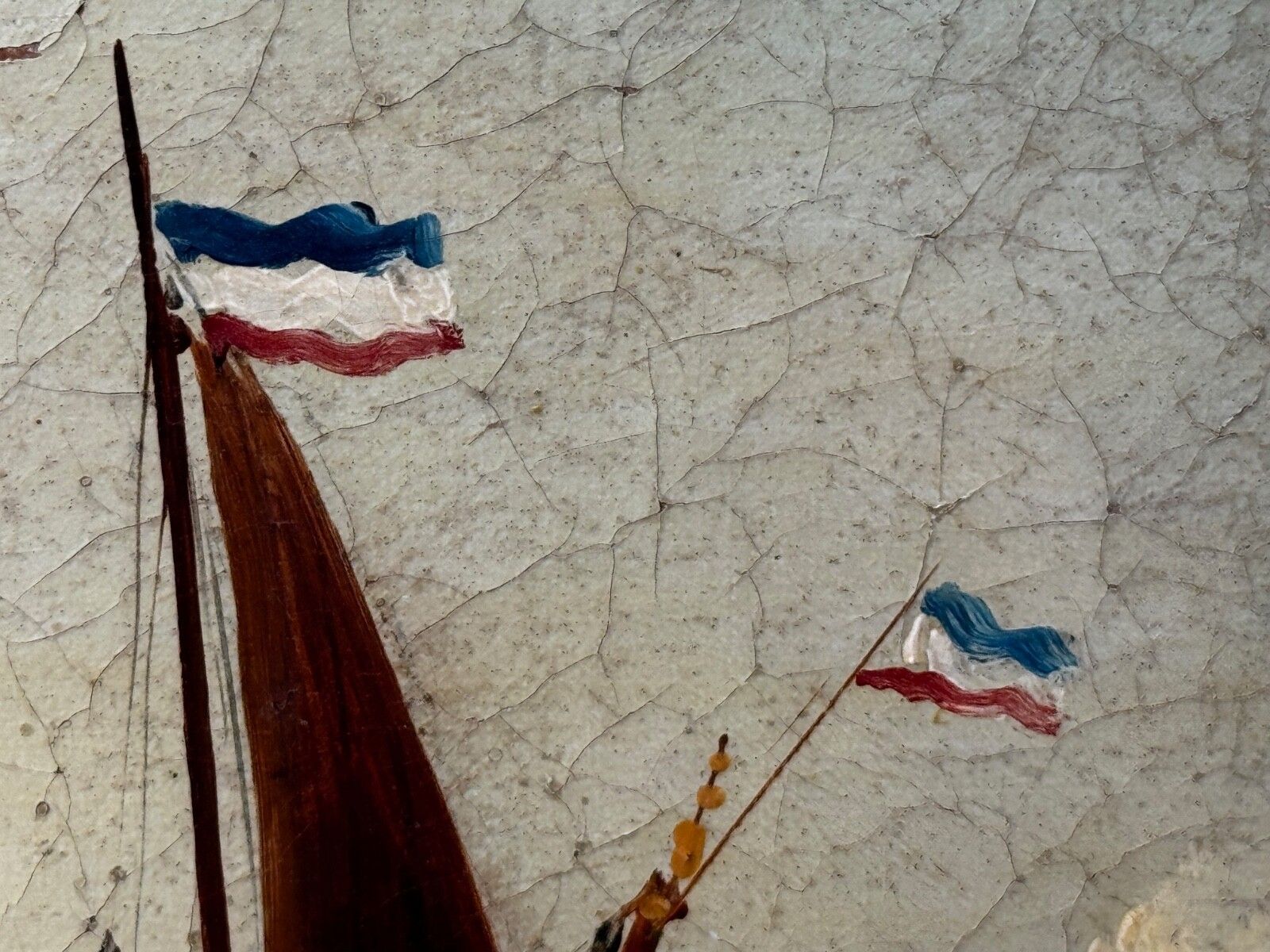 photo buy Marine Georgian Early 19th Century French Fishing Boat Heading Out Brisk Winds