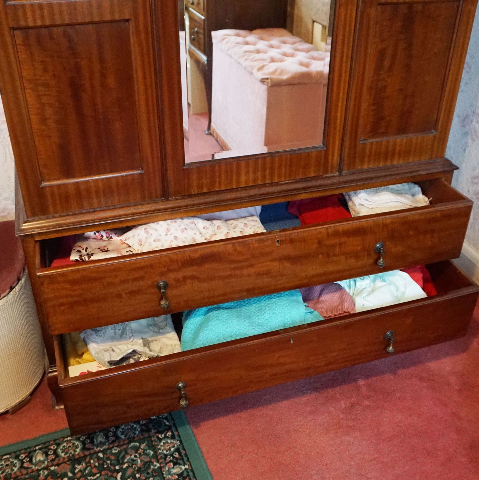 Vintage Handmade Bedroom Furniture Set   Wardrobe, Dresser & Chest Of Drawers photo Furniture