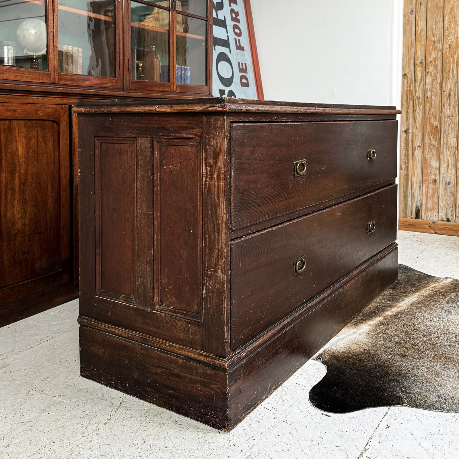 Large Antique Haberdashery Shop Counter Drawers photo furniture