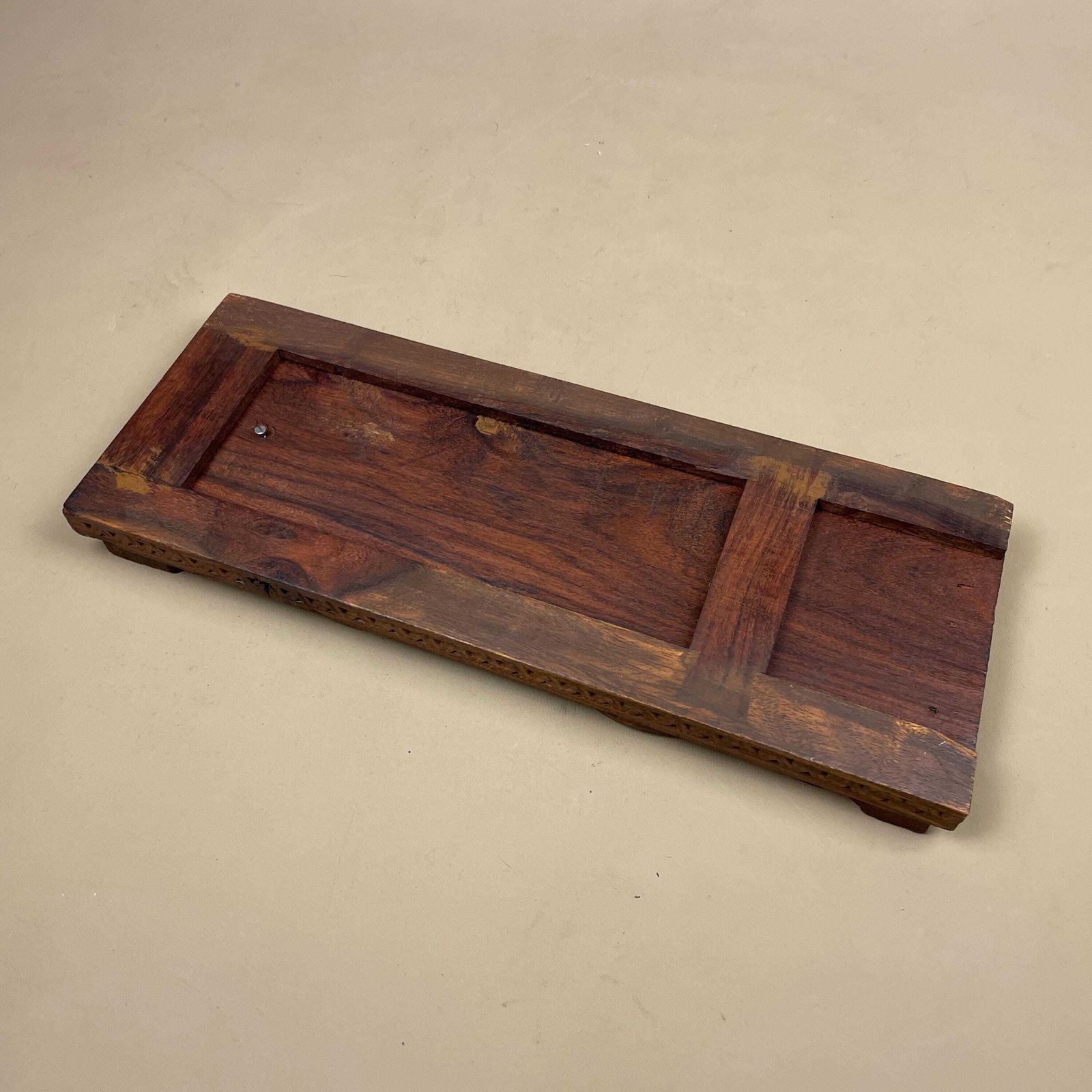Antique Extending Book Slide Ends Anglo Indian Hand Carved Floral Victorian Style Shelf Display Library Novel Stand Adjustable photo 125.0