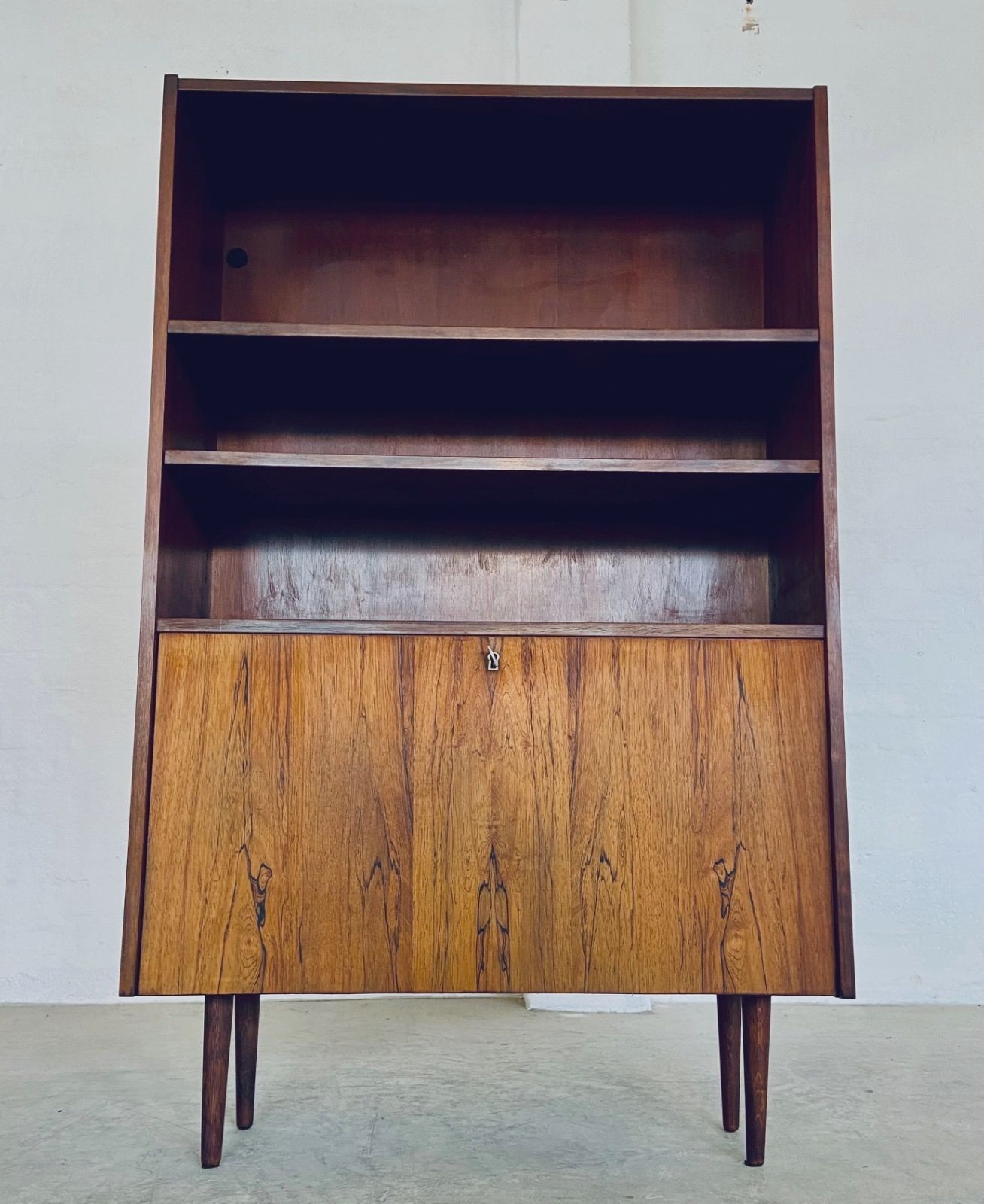 Danish Retro Vintage Bookcase In Rosewood  1965 photo furniture