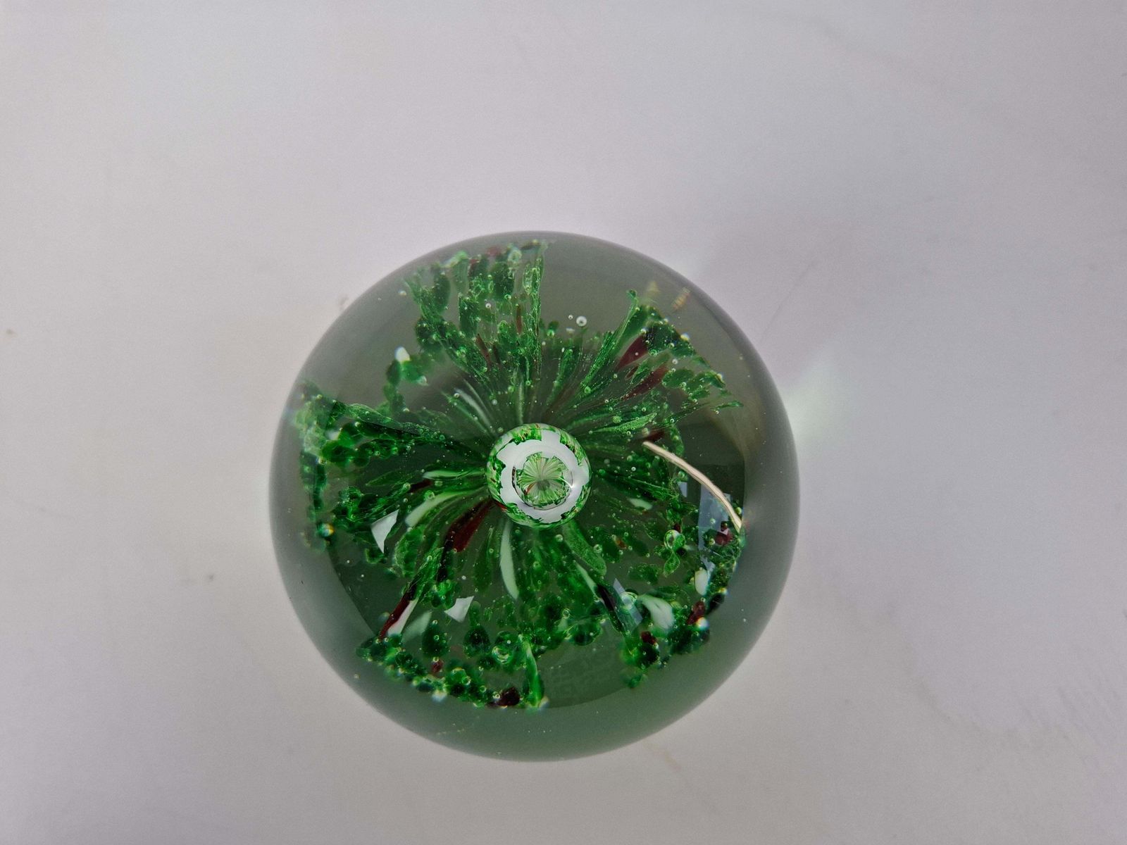 photo for sale Midcentury Czechoslovak Art Glass Paperweight, Hand Blown, Circa 1960