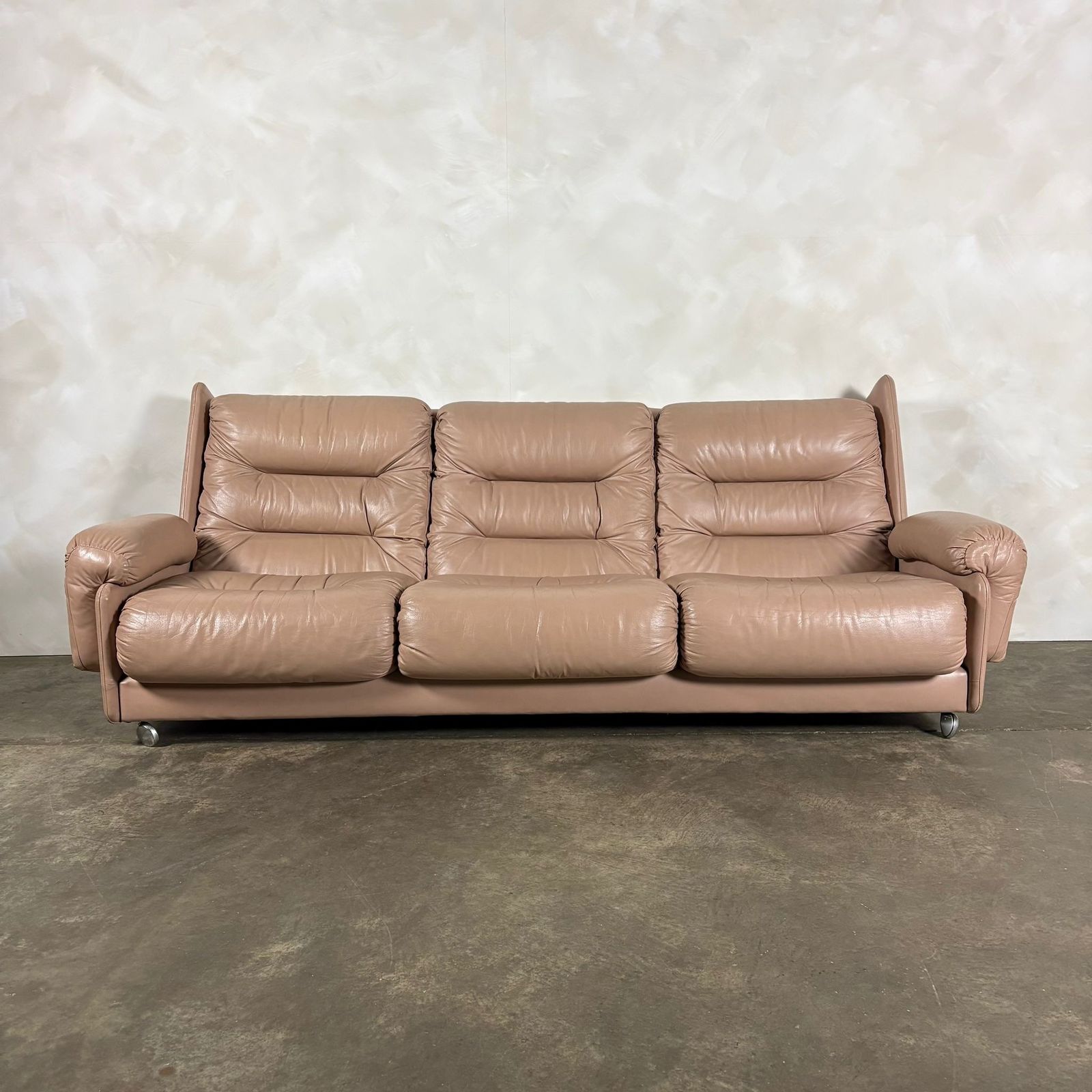 Mid Century G Plan Melissa Three Seater Sofa Leather Retro Mcm photo furniture