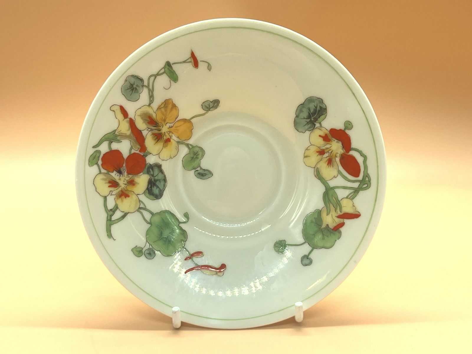 Antique Royal Doulton China Nasturtium Tea Cup And Saucer Duo. V1325. C1920. photo furniture