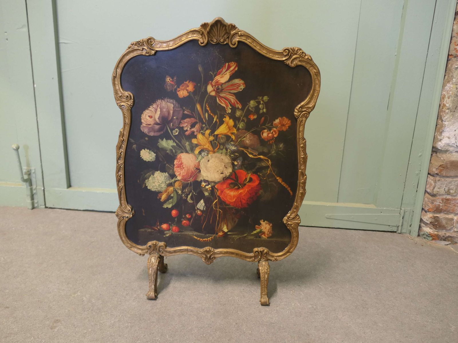 Mid Century Fire Screen After Jacob Walscappelle