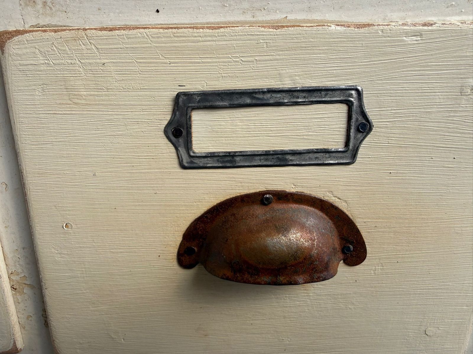 photo for sale An Amazing Painted Hungarian Victorian Pine 50 Drawer Shop Fitting