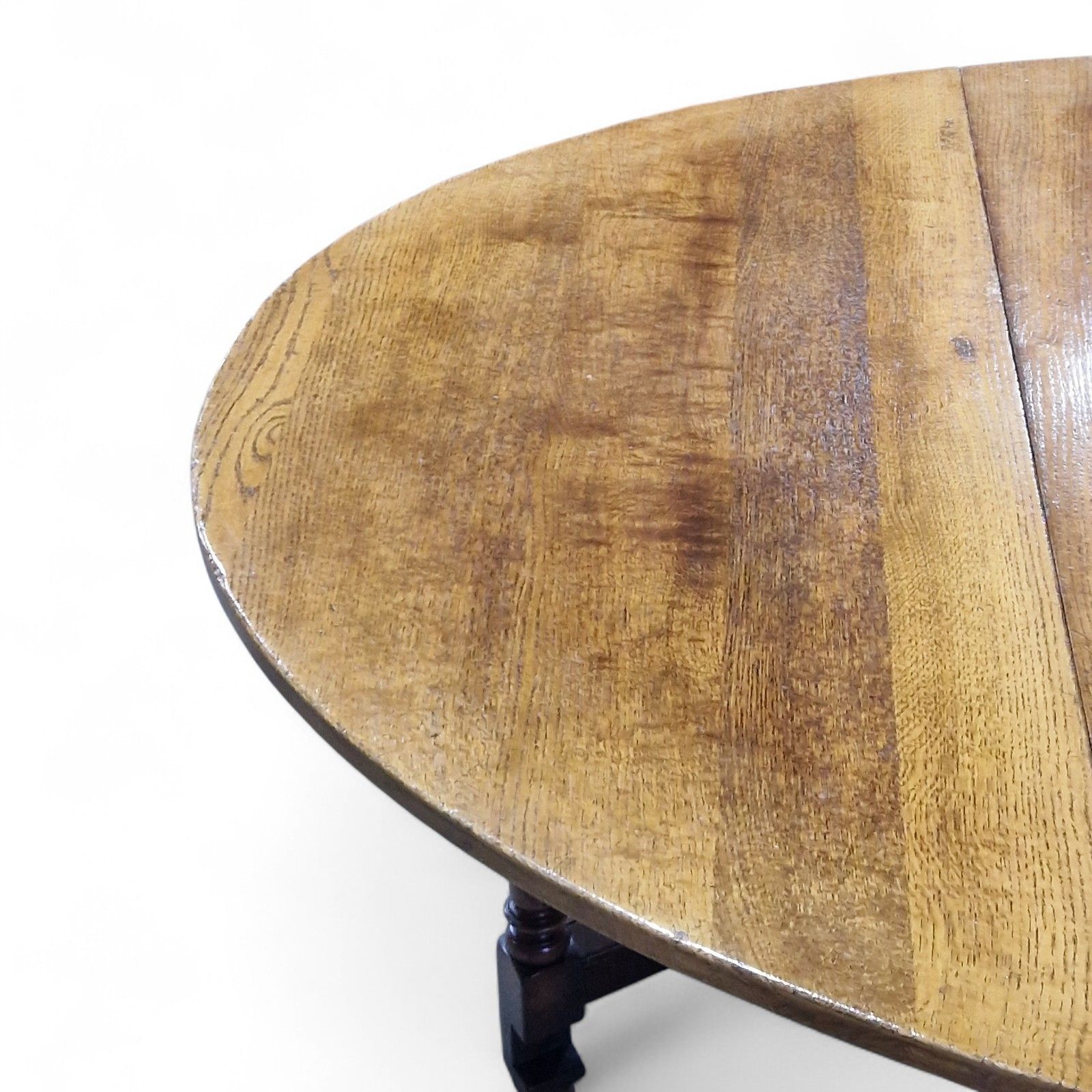 photo vinterior Solid Oak Gateleg Dining Table + 6 Ladderback Chairs Set Titchmarsh And Goodwin